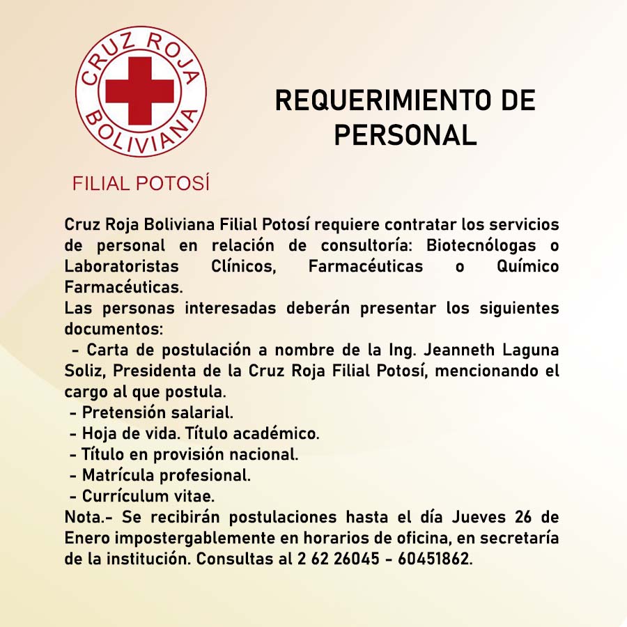 Requerimiento de Personal Radio Kollasuyo