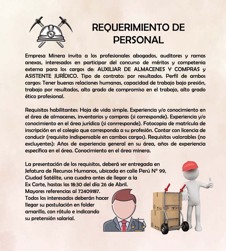 Requerimiento de Personal Radio Kollasuyo