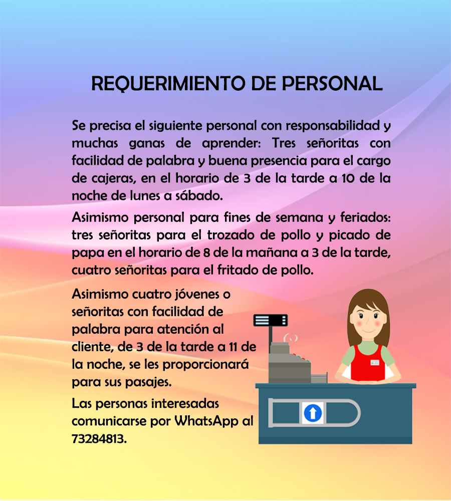 Requerimiento de Personal Radio Kollasuyo